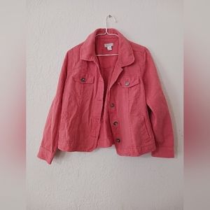 Christopher & Banks Long Sleeve Denim Jacket